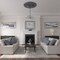 Ekena Millwork Galveston Ceiling Medallion (Fits Canopies up to 5 7/8"), 51"OD x 3 5/8"ID x 3 3/8"P, Pewter CM51GLPES - alternate 2